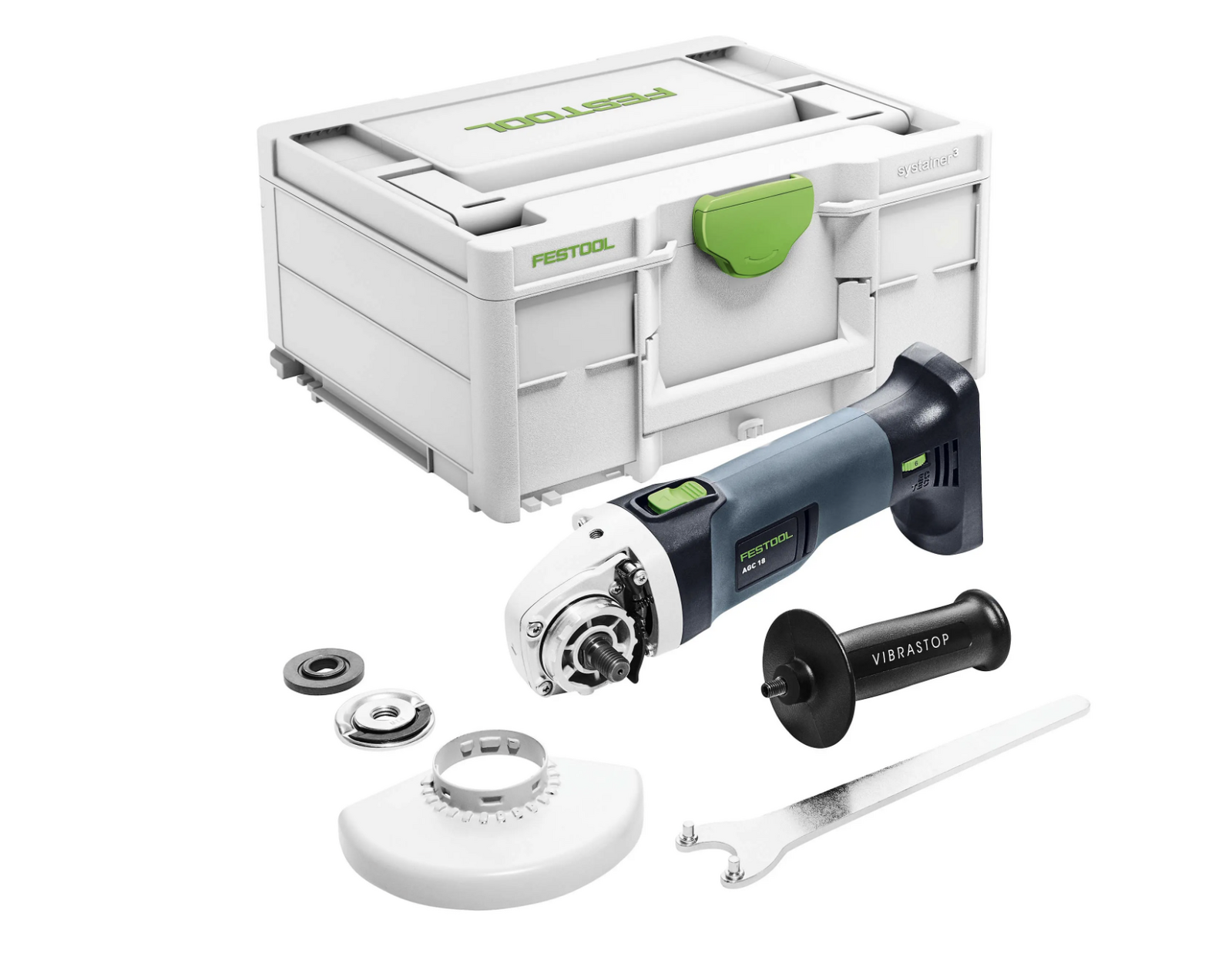 Festool AGC 18V 125mm Cordless Angle Grinder Basic in Systainer (576825)