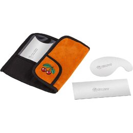 3-pce Cabinet Scraper Set - With Leather Wallet