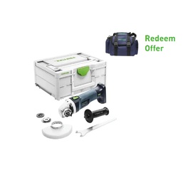 Festool AGC 18V 125mm Cordless Angle Grinder Basic in Systainer (576825)