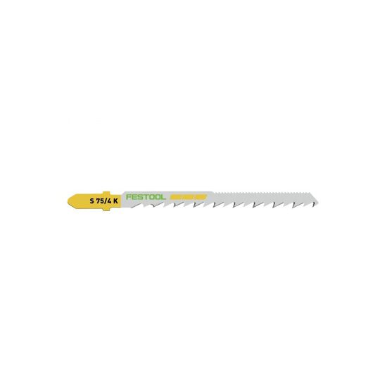 Festool Curved Cut Jigsaw Blade S 75mm x 4mm K - 5 Pack (204265)