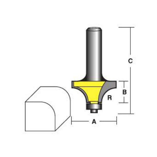 Econocut EY508B 1/2" Rounding Over Router Bits